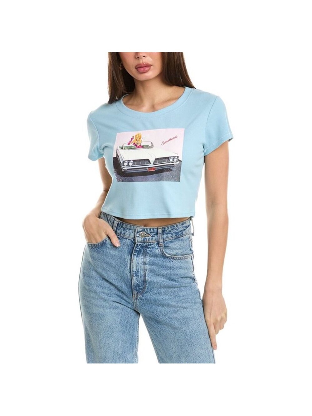 Boys Lie Fare Enough Cropped Sweetheart T Shirt Tee Small